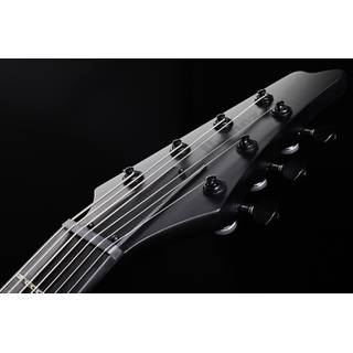Ibanez Iron Label Iceman ICTB721-BKF Black Flat 7-snarige elektrische gitaar met gigbag