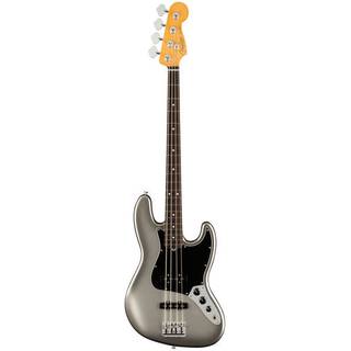 Fender American Professional II Jazz Bass Mercury RW elektrische basgitaar met koffer