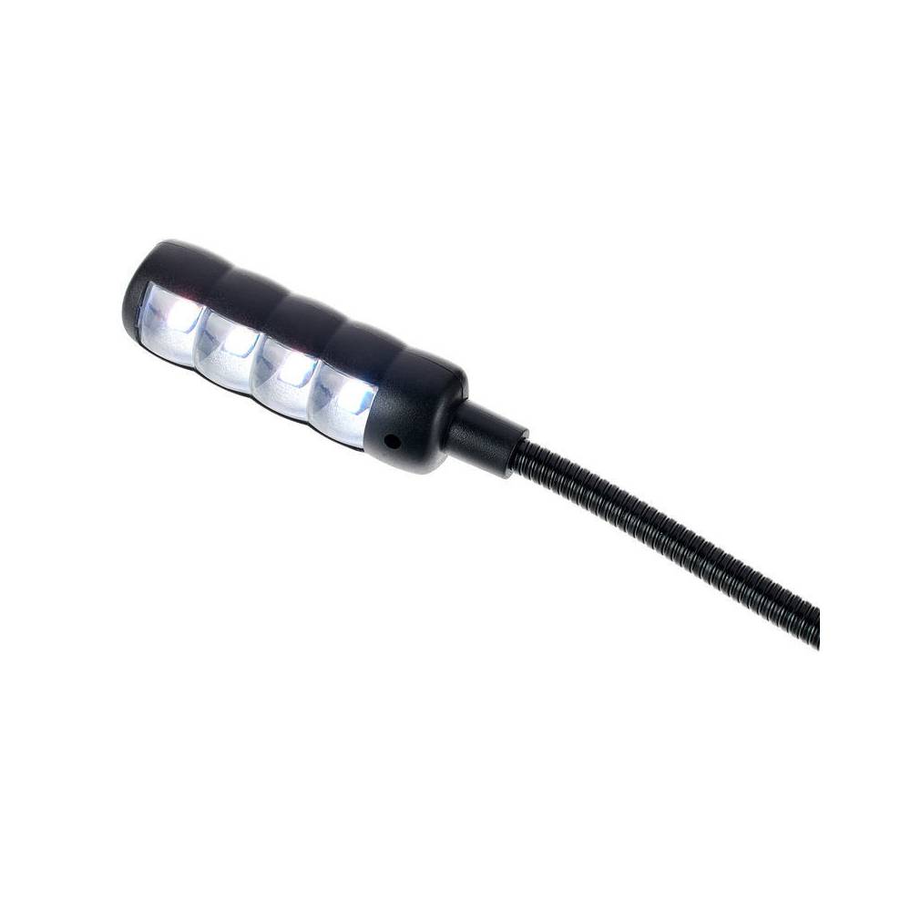 Adam Hall SLED 1 ULTRA USB C zwanenhals-lamp met USB-connector en 4 COB LED's