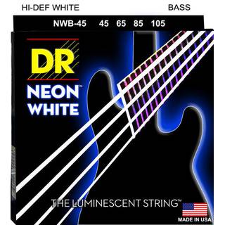DR NWB-45 Neon Hi-Def White Bass Medium 45-105