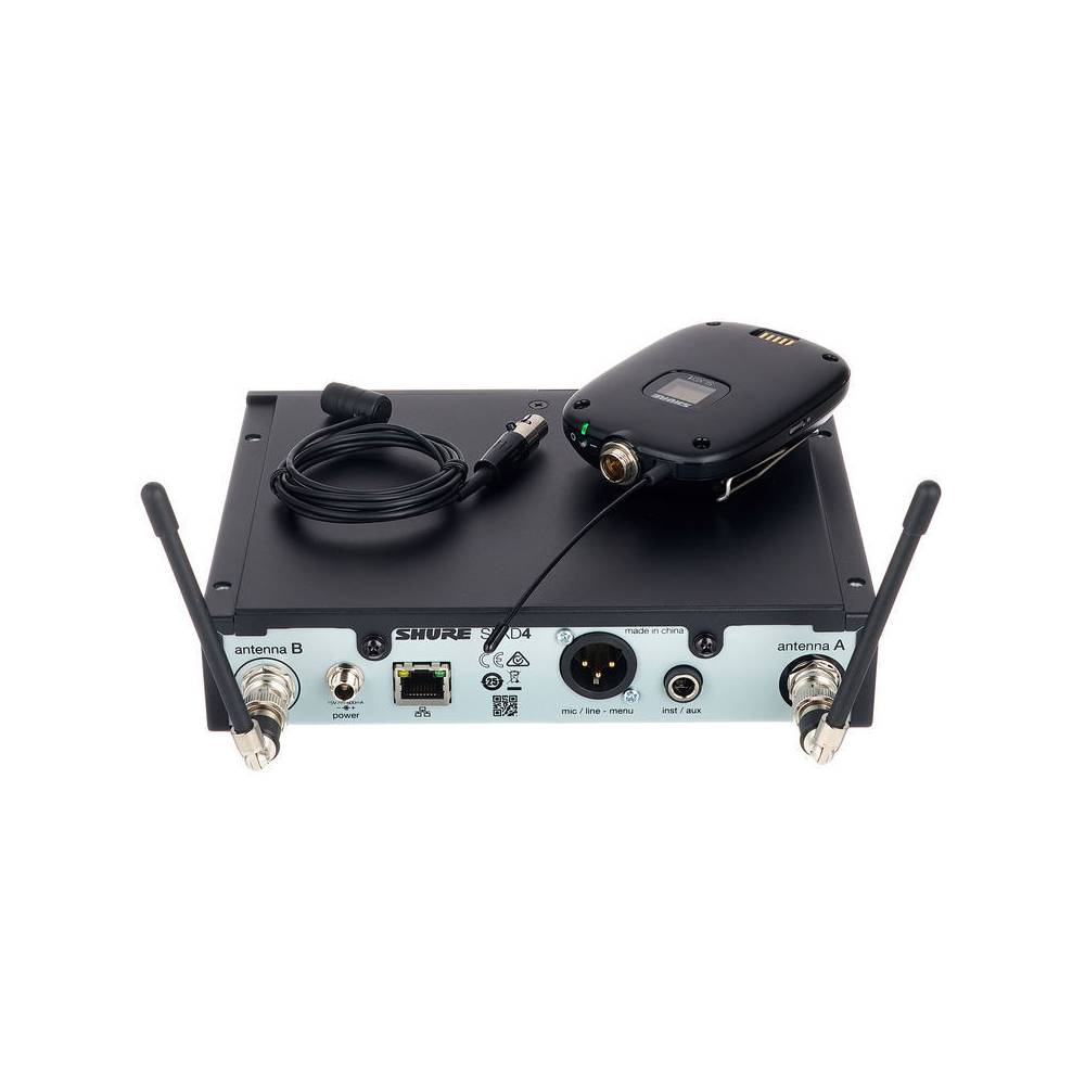 Shure SLXD14/83-H56 draadloze WL183 dasspeld microfoon set