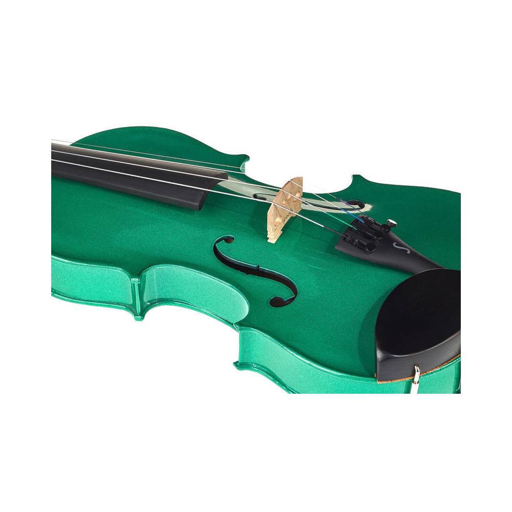 Stentor SR1401 Harlequin 4/4 Sage Green akoestische viool inclusief koffer en strijkstok