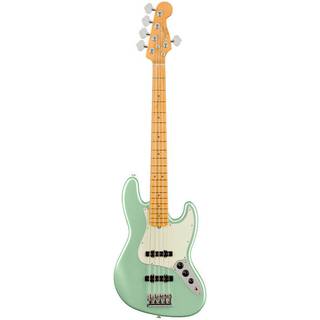 Fender American Professional II Jazz Bass V Mystic Surf Green MN 5-snarige elektrische basgitaar met koffer