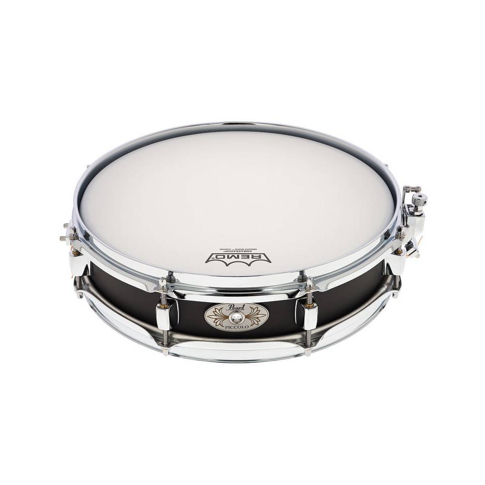 Pearl S1330B Black Steel Piccolo snare drum 13x3