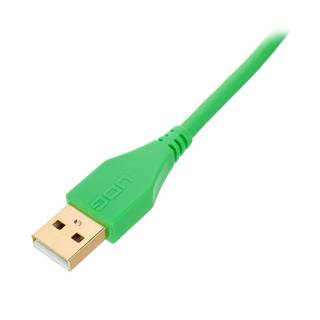 UDG U95004GR audio kabel USB 2.0 A-B haaks groen 1m