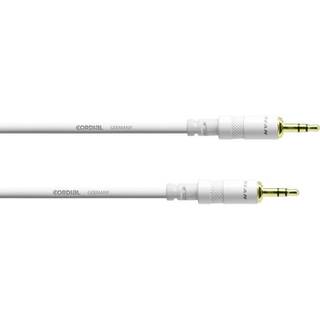Cordial CFS0.9WW-SNOW Intro kabel 3.5 mm TRS jack - 3.5 mm TRS jack 0.9m wit