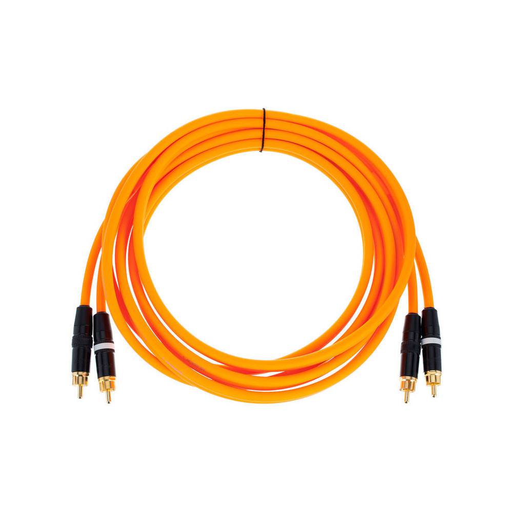 Cordial DJ-RCA3O CEON 2x RCA kabel 3 meter, oranje
