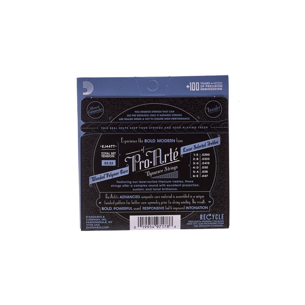D'Addario EJ44TT ProArte Dynacore Extra-Hard Tension Titanium