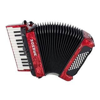 Hohner Bravo II 48 Rood, Silent Key accordeon