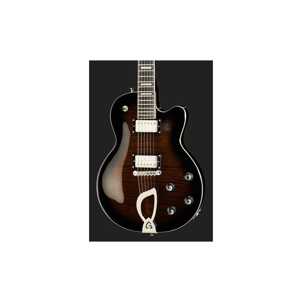 Guild Aristocrat HH Trans Black Burst elektrische gitaar met chambered body