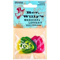 Dunlop RWP01XH Rev. Willy's Mexican Lottery extra heavy plectrumset (6 stuks)