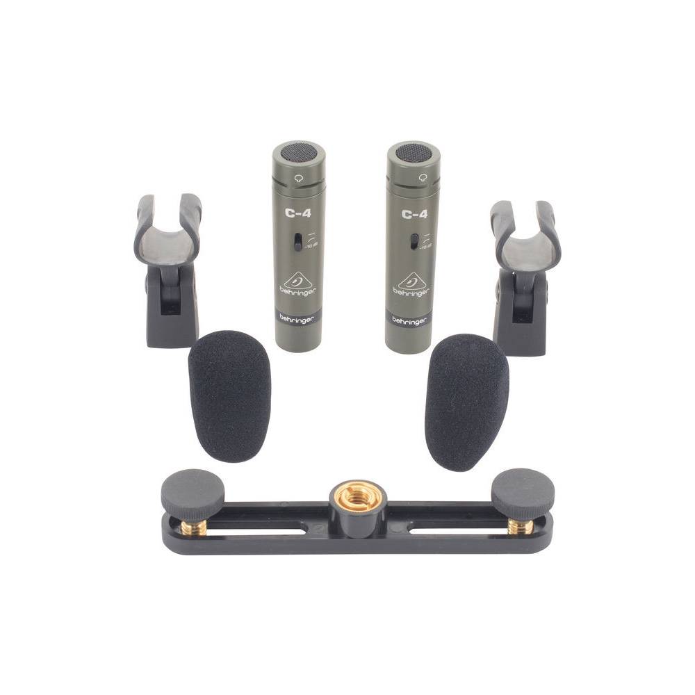 Behringer C-4 studio condensator microfoon (set van 2)