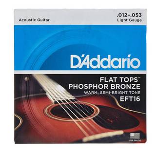 D'Addario EFT16 Flat Tops snaren voor akoestische western gitaar