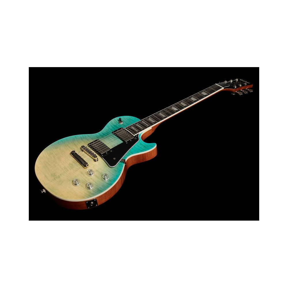 Epiphone Les Paul Modern Figured Caribbean Blue Fade elektrische gitaar
