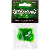 Dunlop 486PML Gels Green Medium Light Pick plectrum set 12 stuks