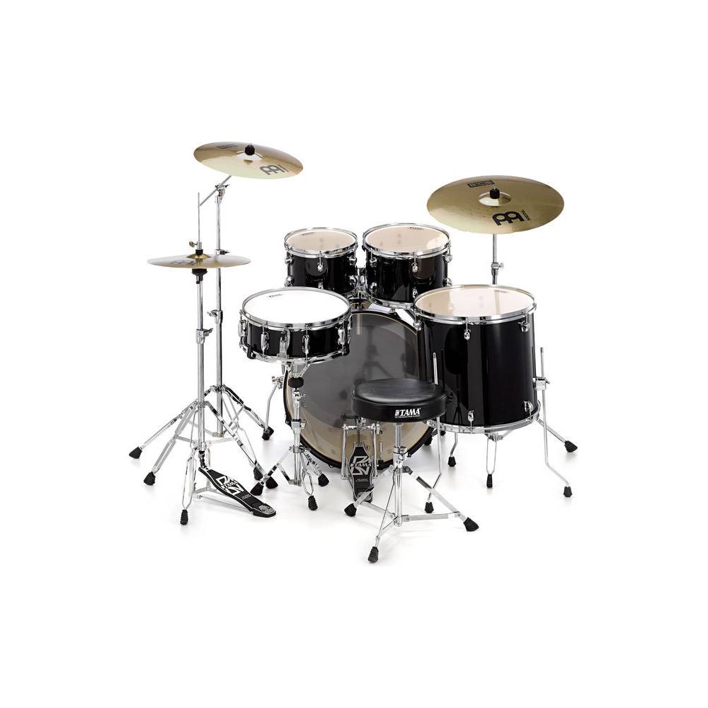 Tama RM52KH6-BK Rhythm Mate Black 5d. drumstel incl. Meinl bekkenset