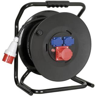 Showtec Krachtkabelhaspel met 25m 5x2,5mm