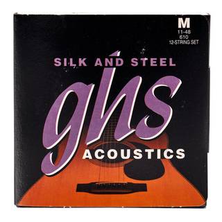 GHS 610 Silk And Steel 12-string medium snarenset western gitaar