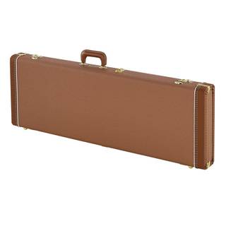 Fender G&G Deluxe Strat/Tele Hardshell Case Brown & Gold Plush koffer voor Stratocaster en Telecaster