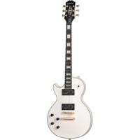 Epiphone Matt Heafy Origins Les Paul Custom LH Bone White linkshandige elektrische gitaar met koffer