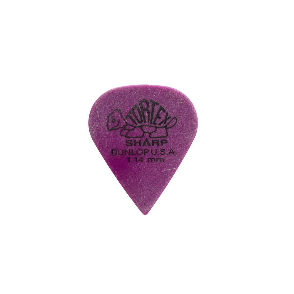 Dunlop 412P114 Tortex Sharp Pick 1.14 mm plectrumset (12 stuks)