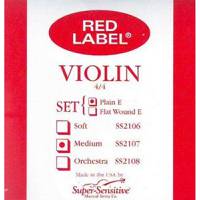 Super Sensitive Strings 2107 Red Label Violin snarenset