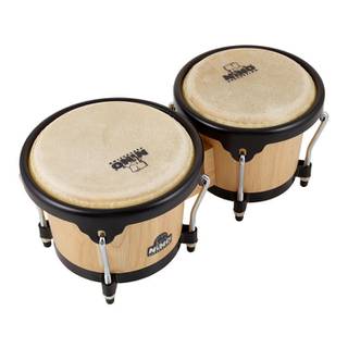 Nino Percussion NINO3NT-BK houten bongoset zwarte hardware
