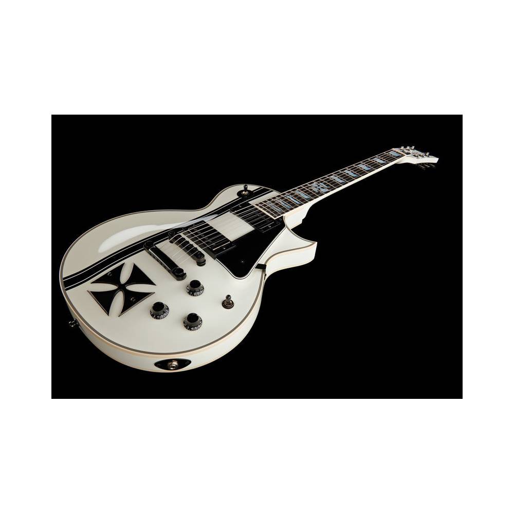 ESP Signature Series James Hetfield Iron Cross Snow White
