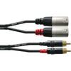 Cordial CFU1.5MC Intro verloopkabel 2x XLR male - 2x RCA male 1.5m