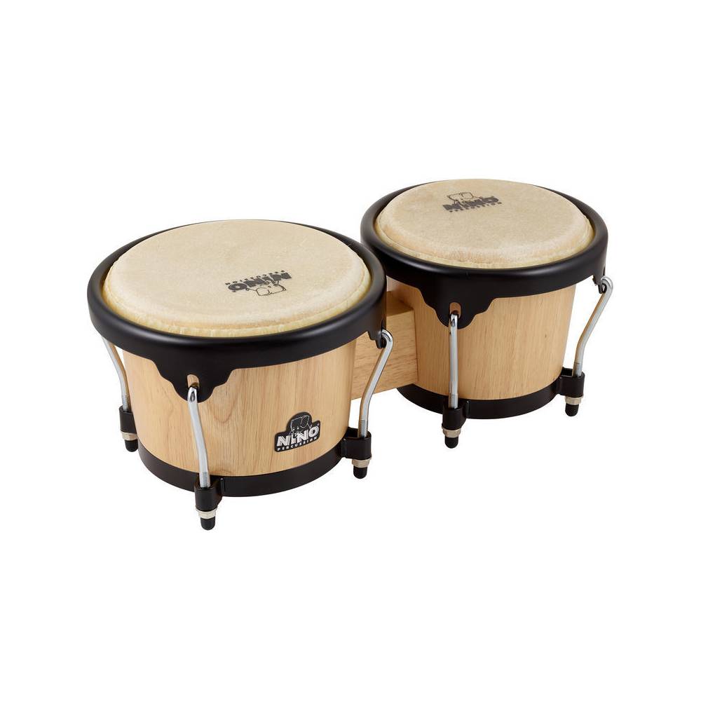 Nino Percussion NINO3NT-BK houten bongoset zwarte hardware