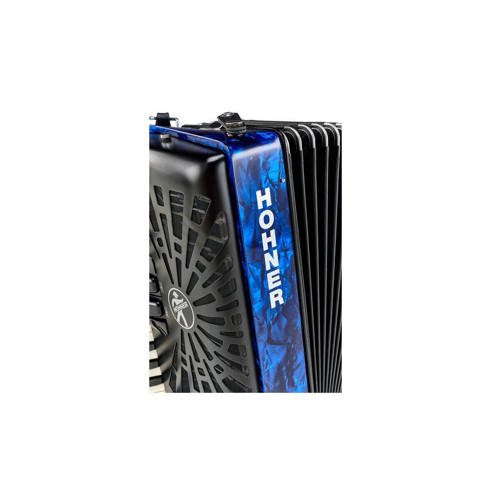 Hohner Bravo II 48 Blauw, Silent Key accordeon