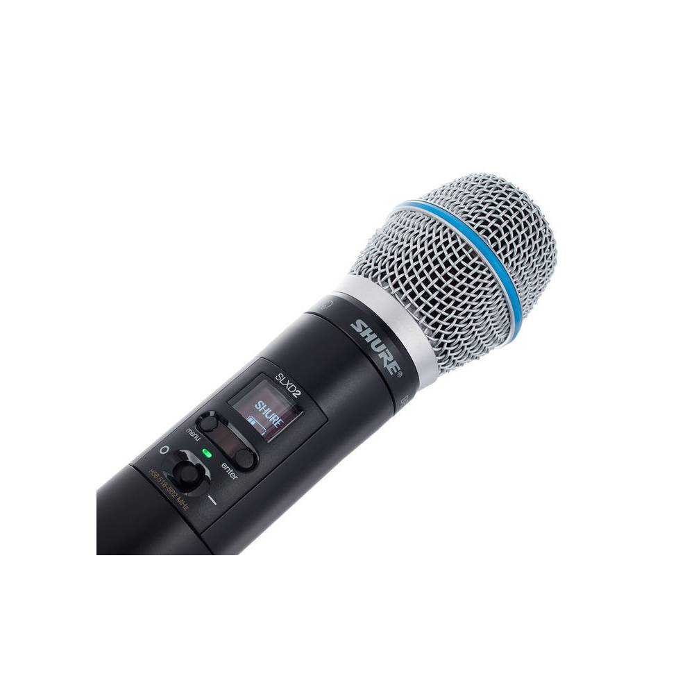 Shure SLXD2/B87A-K59 draadloze Beta87A microfoon