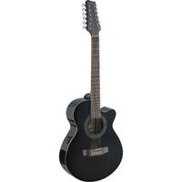 Stagg SA40MJCFI/12-BK elektrisch akoestische gitaar