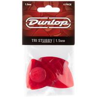 Dunlop 473P150 Tri Stubby Pick 1.5 mm plectrum set 6 stuks