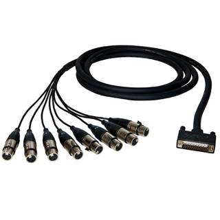 Alva AI25-8X3 Premium Analog Cable: 8x XLR-female -> D-sub25 3m