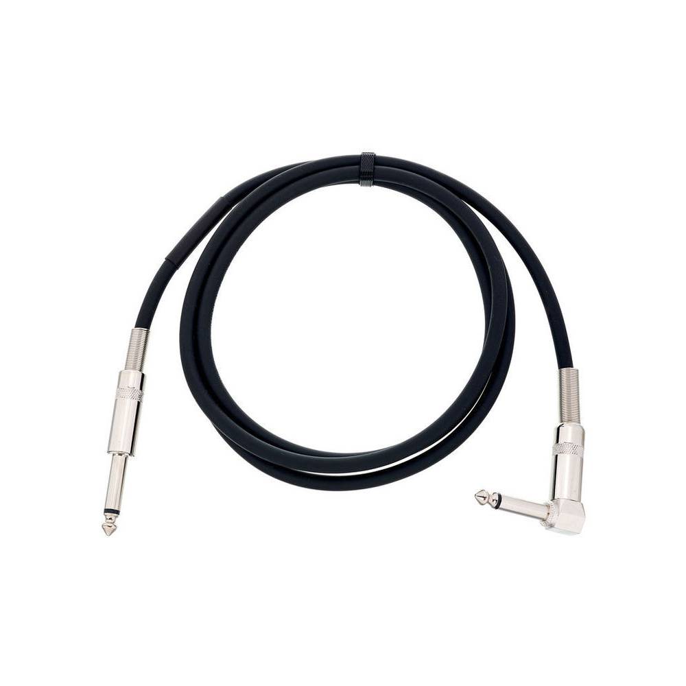 Cordial EI1.5PR Elements instrumentkabel 6.3 TS jack haaks-recht 1.5m zwart