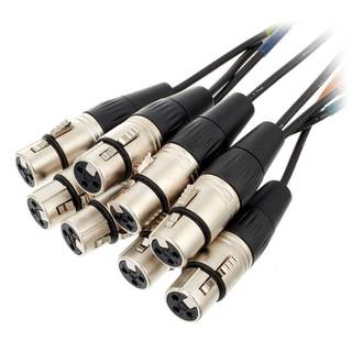 Cordial CML8-0FV3C Intro multikabel 8x XLR female - 8x 6.3mm TRS jack 3m