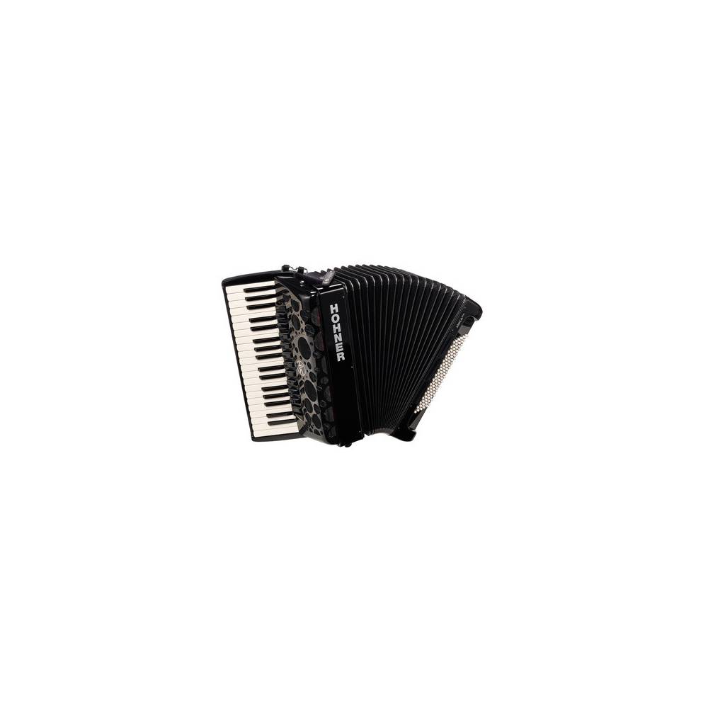 Hohner Amica Forte IV 96 Zwart, Silent Key accordeon