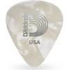 D'Addario 1CWP7-10 white pearl celluloid plectra 10 pack extra heavy