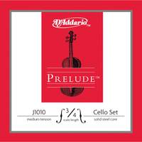 D'Addario J1010 Prelude Cello 3/4 Medium cellosnaren set