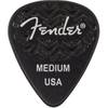Fender Wavelength Picks 351 Medium Black plectrumset (6 stuks)