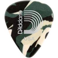 D'Addario 1CCF2-10 Camouflage celluloid plectra 10 pack light