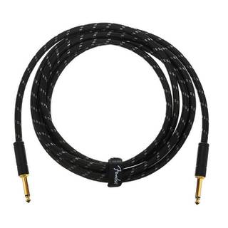 Fender Deluxe Cables instrumentkabel 3 m zwart tweed recht