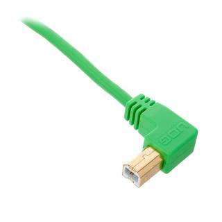 UDG U95004GR audio kabel USB 2.0 A-B haaks groen 1m