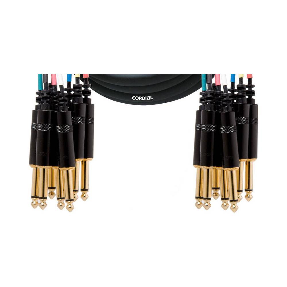 Cordial CML8-0PP5C Intro multikabel 8x 6.3mm TS jack - 8x 6.3mm TS jack 5m