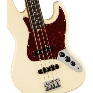 Fender American Professional II Jazz Bass Olympic White RW elektrische basgitaar met koffer