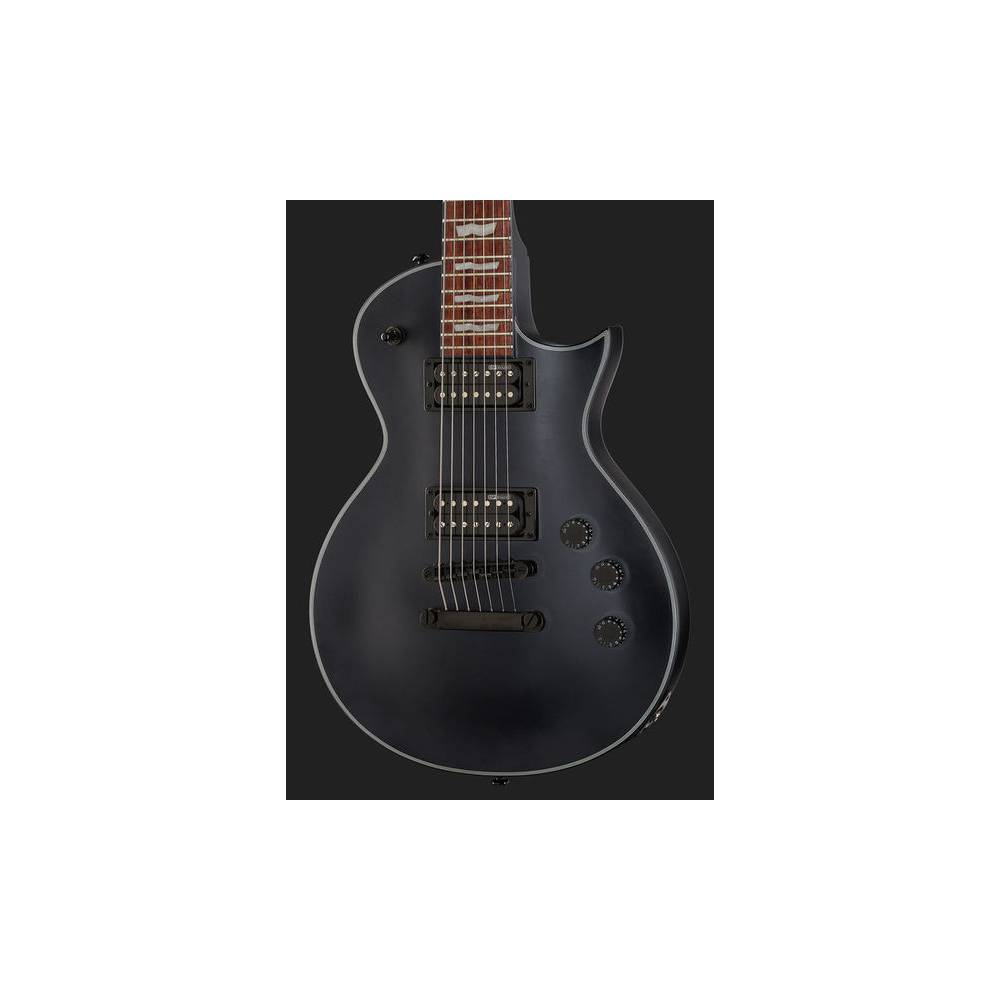 ESP LTD EC-257 Black Satin 7-snarige elektrische gitaar