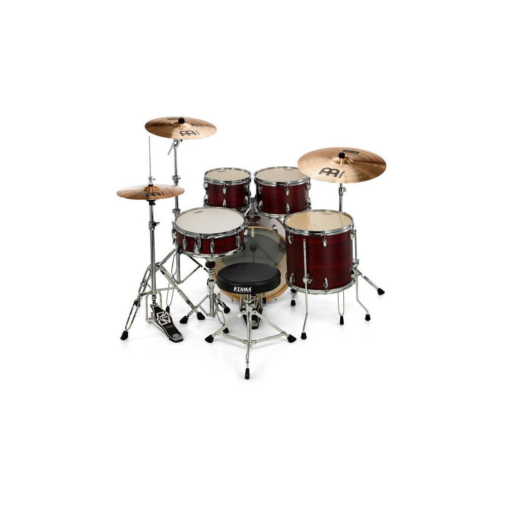 Tama IE58H6W Imperialstar Burgundy Walnut Wrap 5d. drumstel