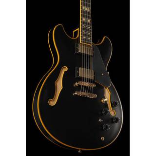 Ibanez JSM20 Black Low Gloss John Scofield Signature semi-akoestische gitaar met koffer