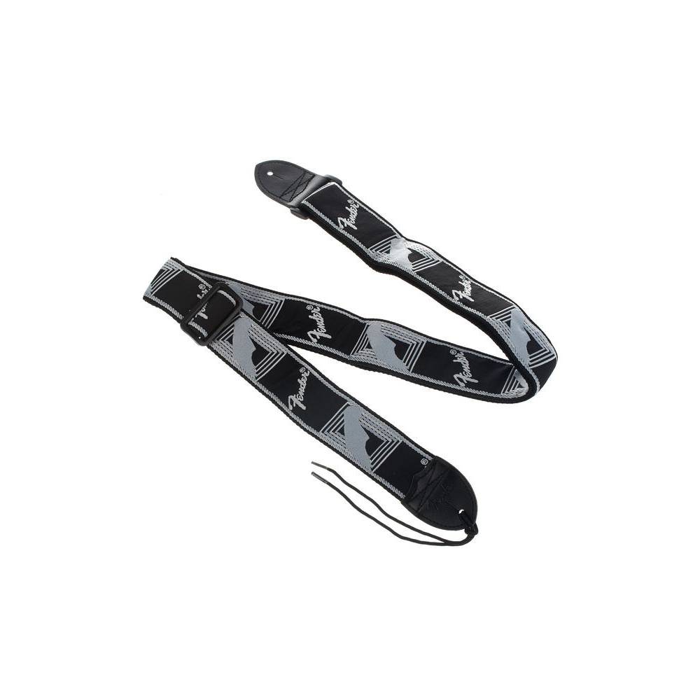 Fender Monogrammed Strap Black Light Grey Dark Grey